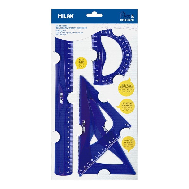 EAN 8411574064701 - Milan Flex & Resistant Acid juego de reglas 4 pieza(s) imagen 1