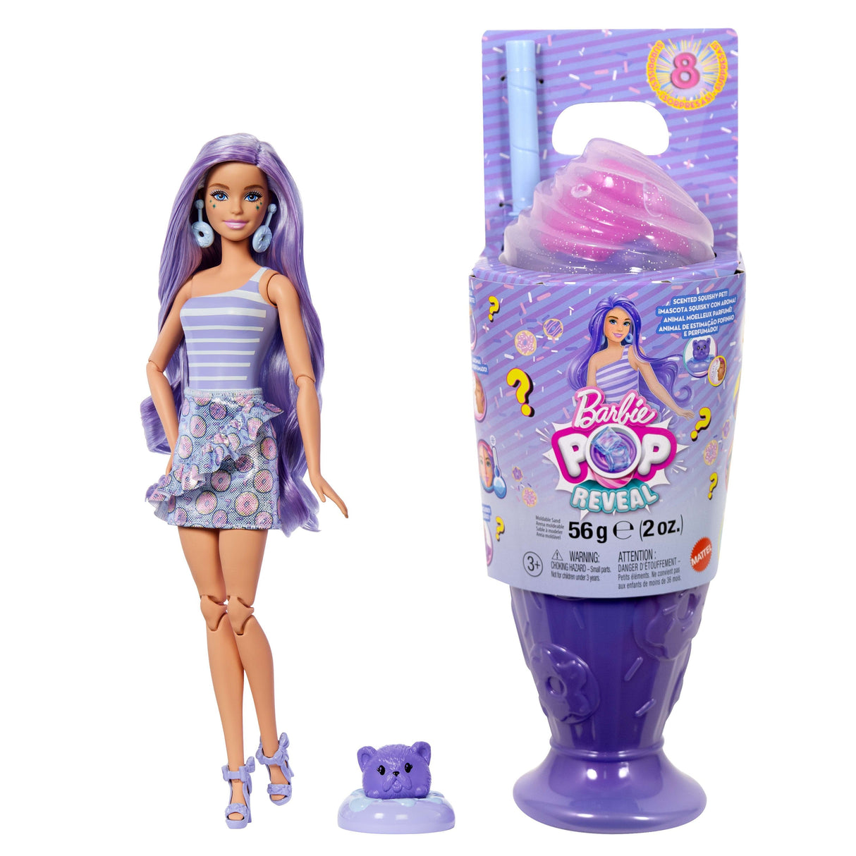 Mattel Barbie Pop! Reveal Barbie Treats Serie - Lila Muñeca Jfy60