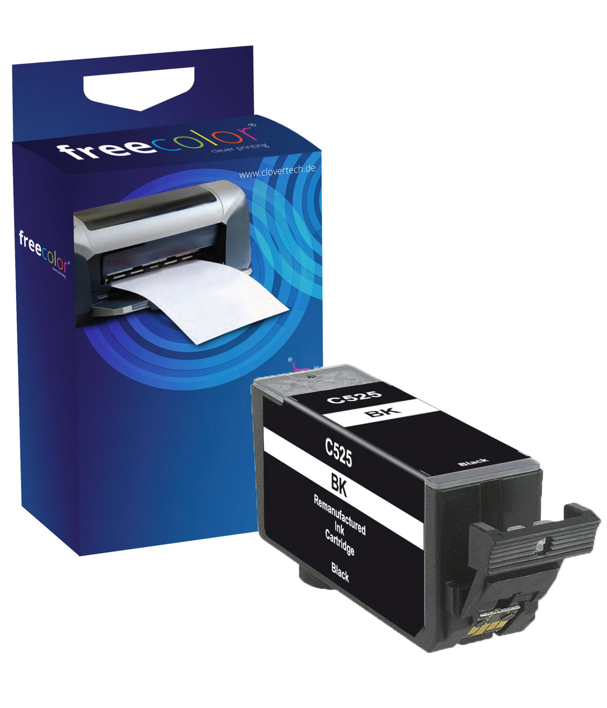 EAN 4033776205665 - Freecolor CAPGI525BK-INK-FRC cartucho de tinta 1 pieza(s) Negro imagen 1