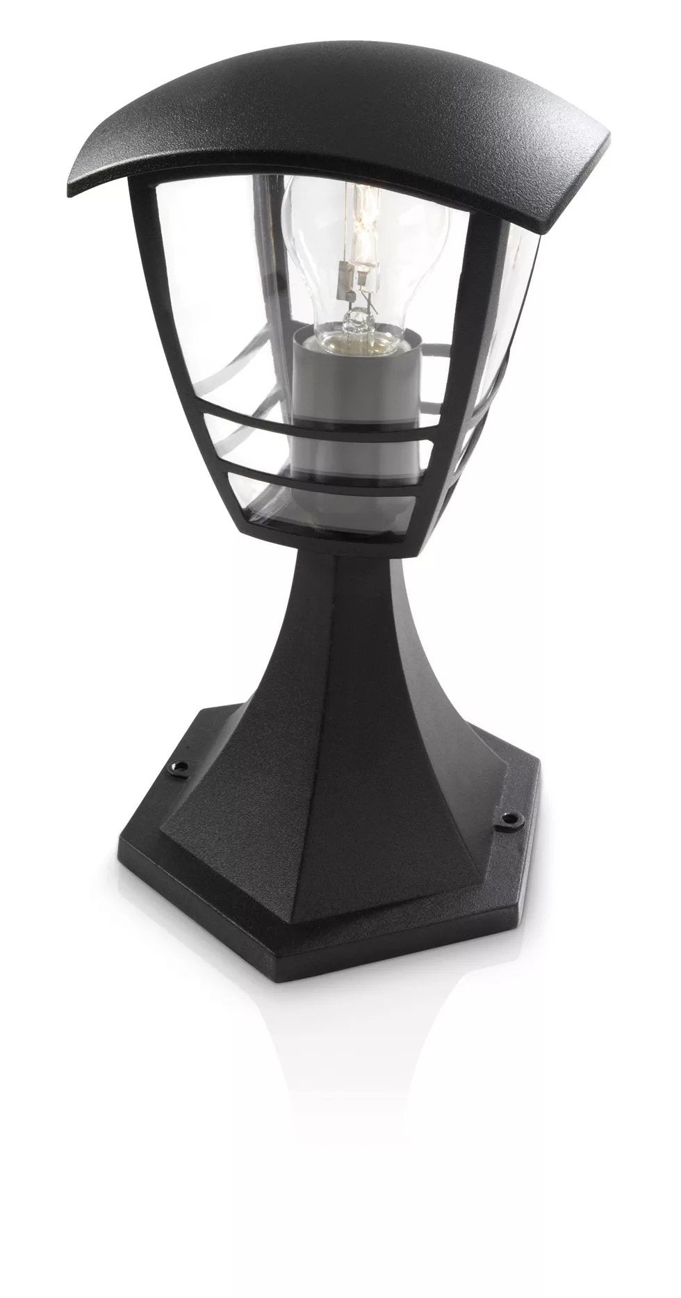 Aplique Exterior Sobremuro1x60w Negro Mod. Creek Philips