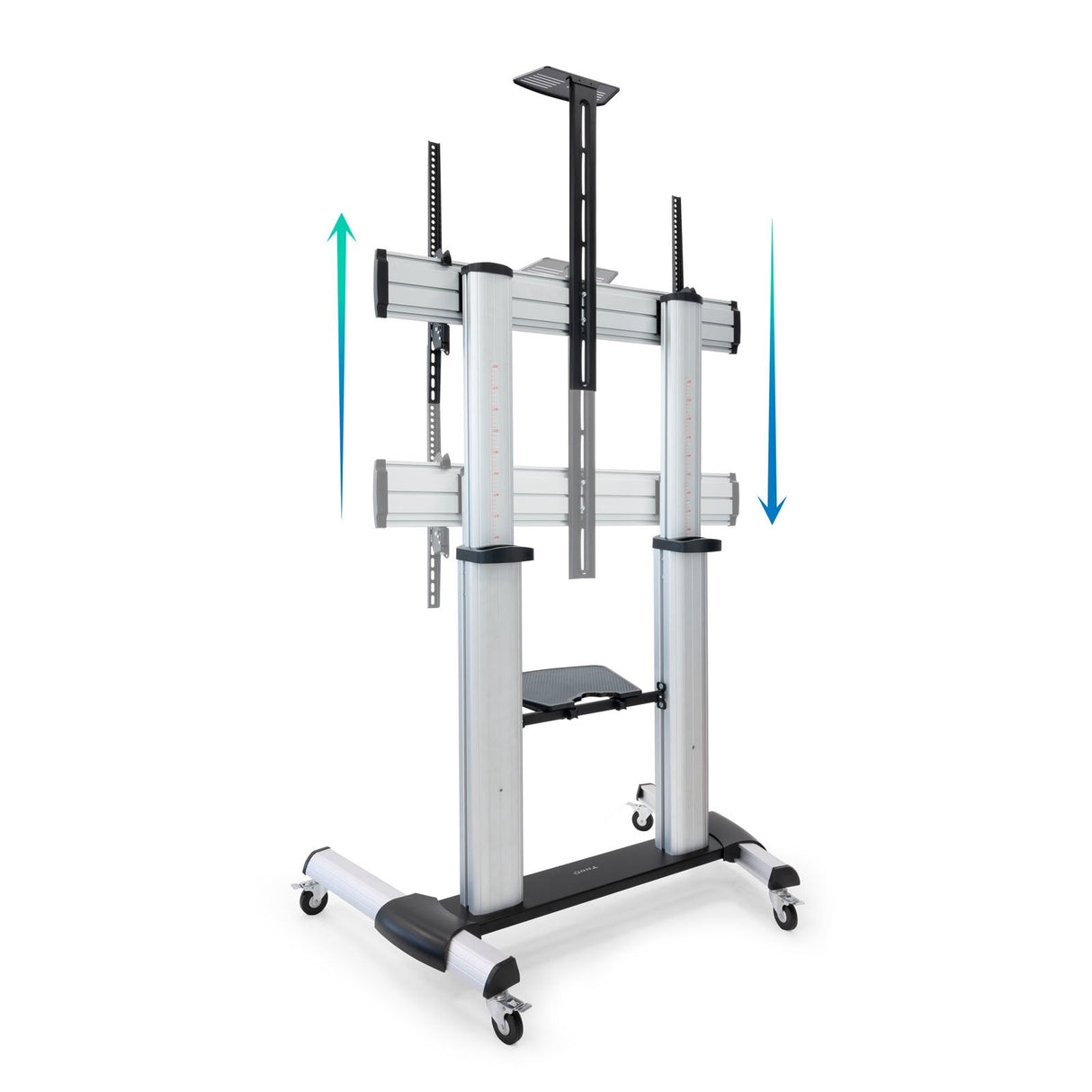 Tooq Soporte Suelo Ruedas Aluminio 60-100 - Plata