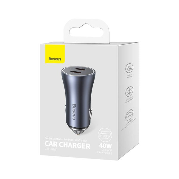 EAN 6932172608026 - Baseus CGJP000013 cargador de dispositivo móvil Universal Gris Encendedor de cigarrillos Carga rápida Aut imagen 10