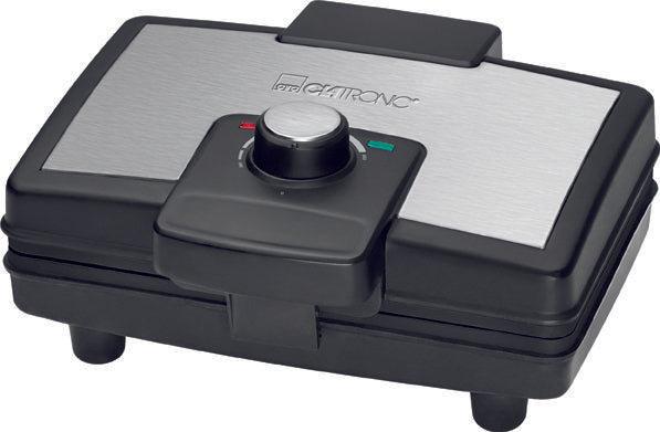 Plancha Para Gofres Clatronic Wa 3606 2 Gofres Negro, Acero Inoxidable 800 W