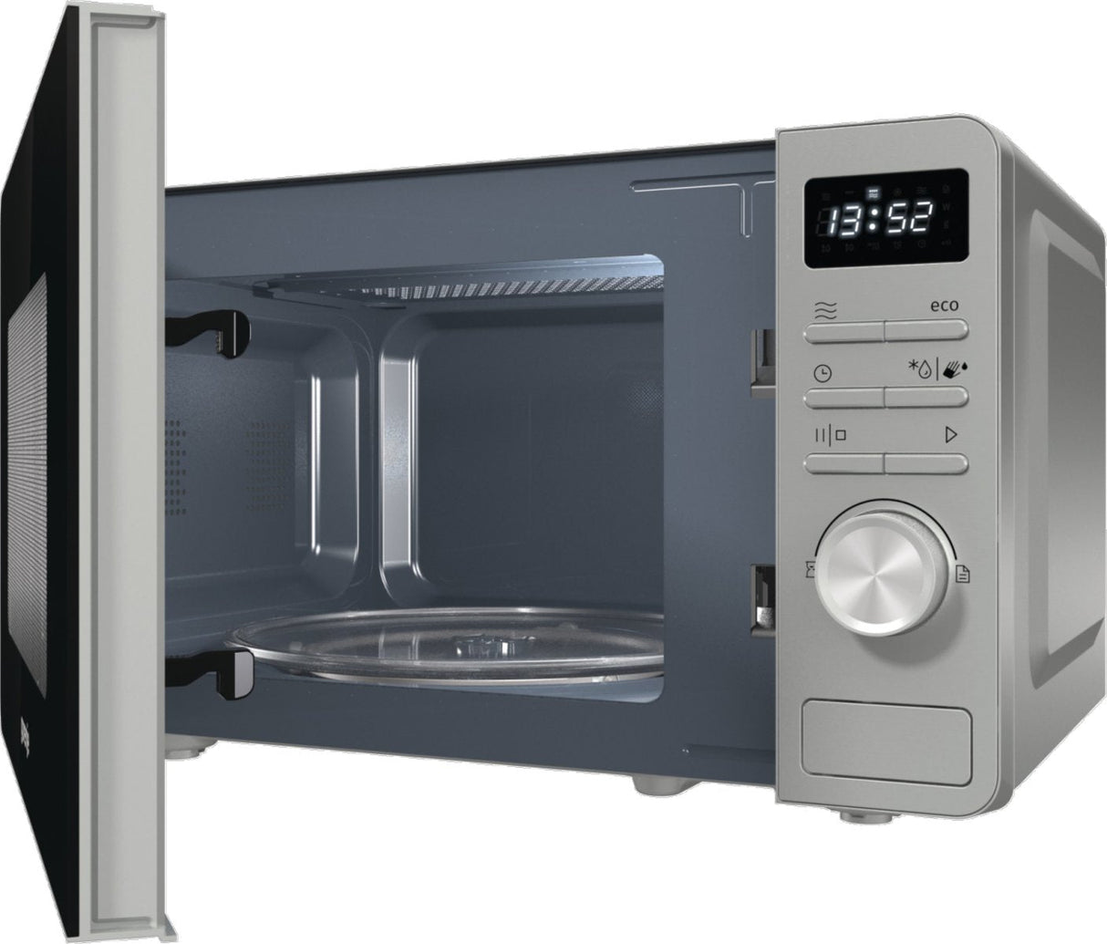Microondas Gorenje Mo20a3x 20 L, 800 W, Botones, Giratorio, Acero Inoxidable
