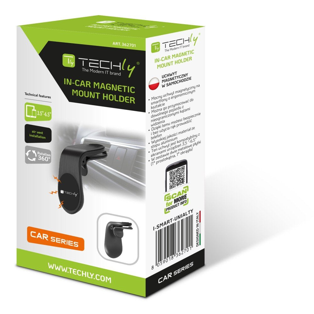 Techly I-Smart-Unialty Soporte Pasivo Teléfono Móvil/Smartphone Negro