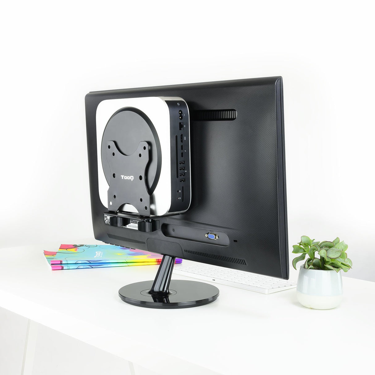 EAN 8433281009578 - TooQ TCCH0001-B soporte y montura para estación de trabajo/PC todo en uno 5 kg Negro imagen 4