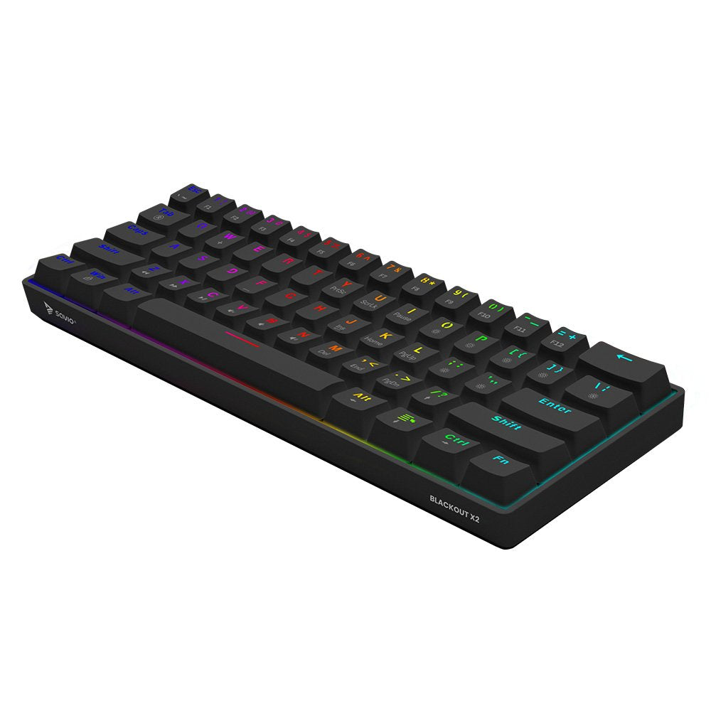 EAN 5901986049456 - Savio BLACKOUT X2 RED teclado Juego USB QWERTY Internacional de EE.UU. Negro imagen 3