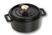 Olla Staub Cocotte 12cm Round Black, Cast Iron