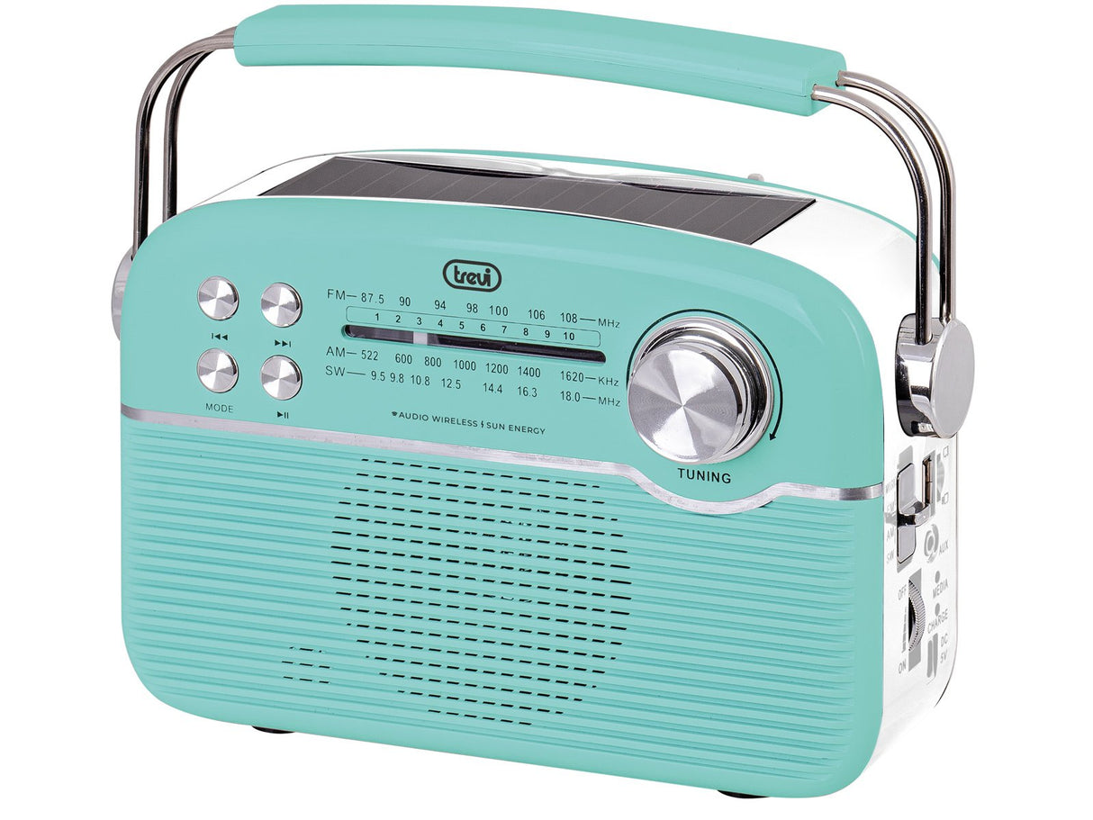 Radio Trevi Ra 7f50 Bt Portable Carga Solar+Aw+Sd Tif. Green