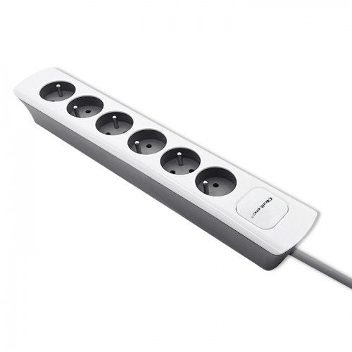 EAN 5901878502977 - Qoltec 50297 base múltiple 1,8 m 6 salidas AC Interior Gris, Blanco imagen 6