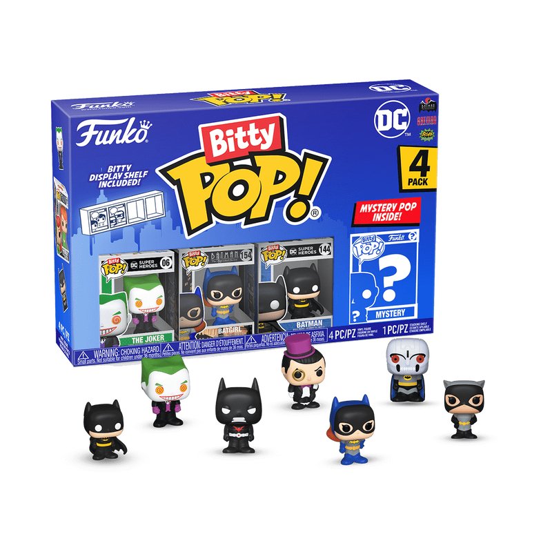 Blister 4 Figuras Bitty Pop Dc Comics The Joker