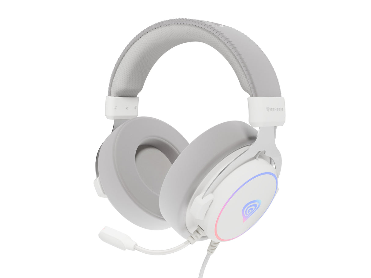Auriculares Genesis Neon 764 Alámbrico Diadema Juego Usb Tipo A Blanco