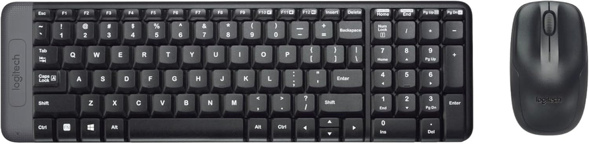 Teclado Ingles + Raton Logitech Mk220 Wireless Negro 920-003161
