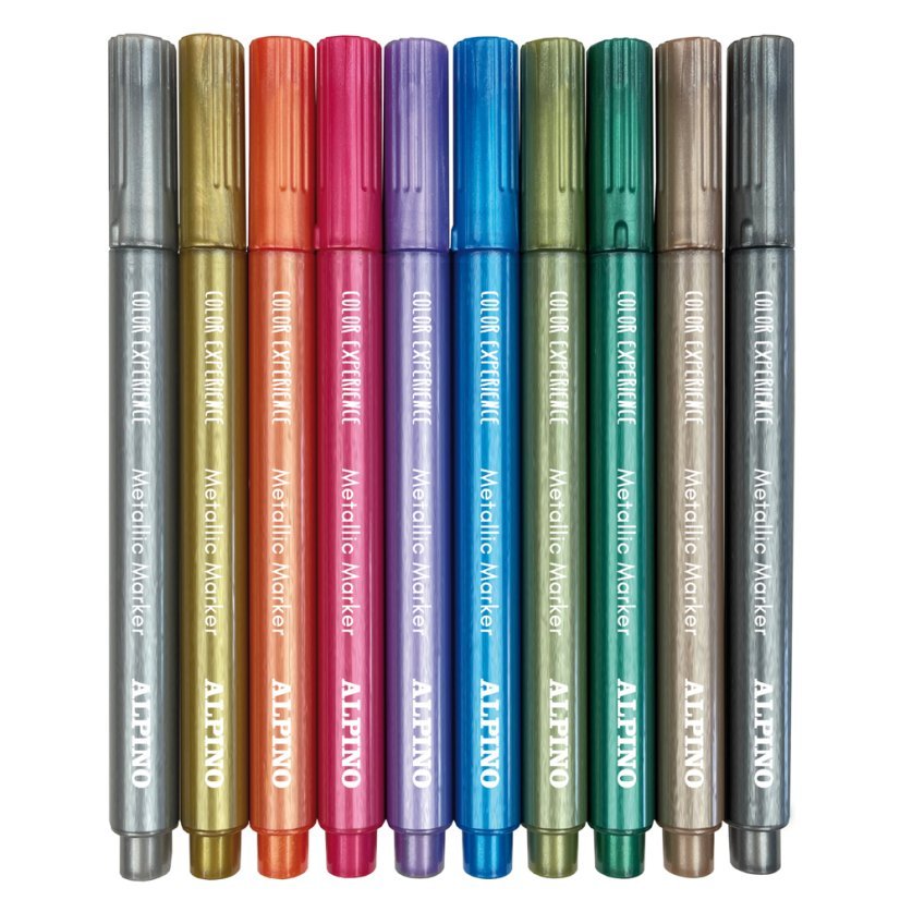 Alpino Rotuladores Multisuperficies Metallic Color Experience Estuche 10 C/Surtidos