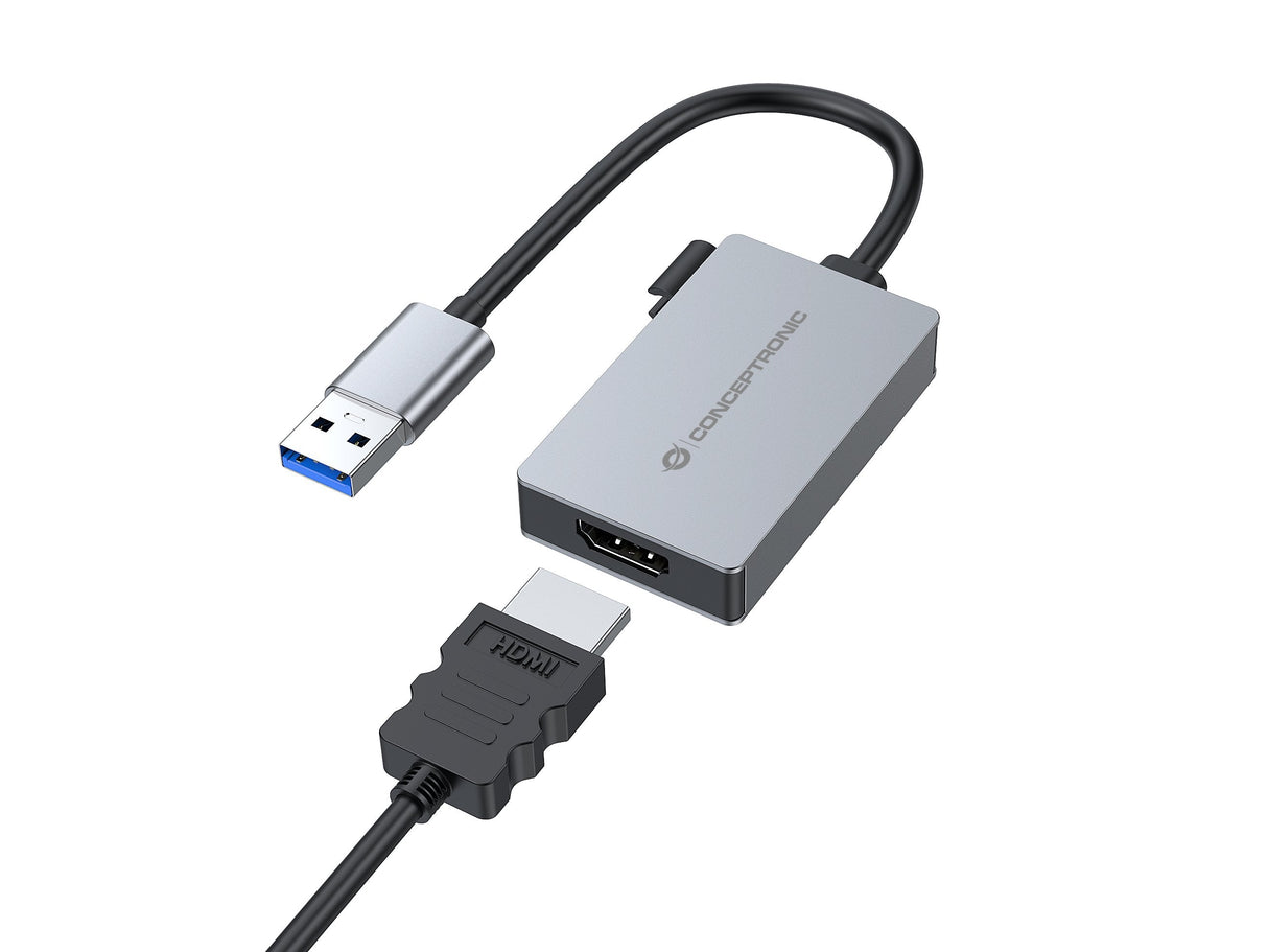EAN 4015867240991 - Conceptronic ABBY22G Adaptador gráfico USB 1920 x 1080 Pixeles Gris imagen 2