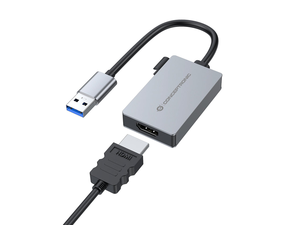 EAN 4015867240991 - Conceptronic ABBY22G Adaptador gráfico USB 1920 x 1080 Pixeles Gris imagen 2