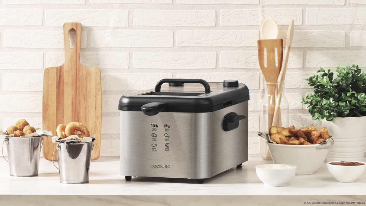 Freidora Cecotec Cleanfry Infinity 3000 Full Inox 2400w Capacidad 3l