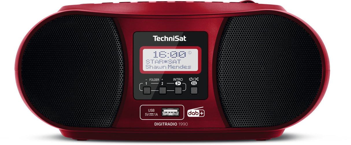 EAN 4019588339521 - TechniSat DigitRadio 1990 Digital 3 W DAB+, FM Rojo Reproducción MP3 imagen 1