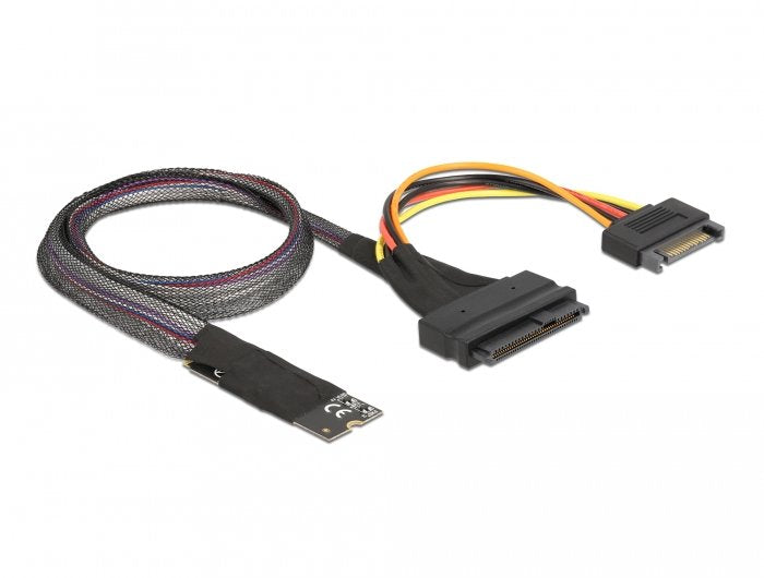 Delock Adaptador M.2 Key M A U.2 Sff-8639 Nvme Con Cable De 50 Cm