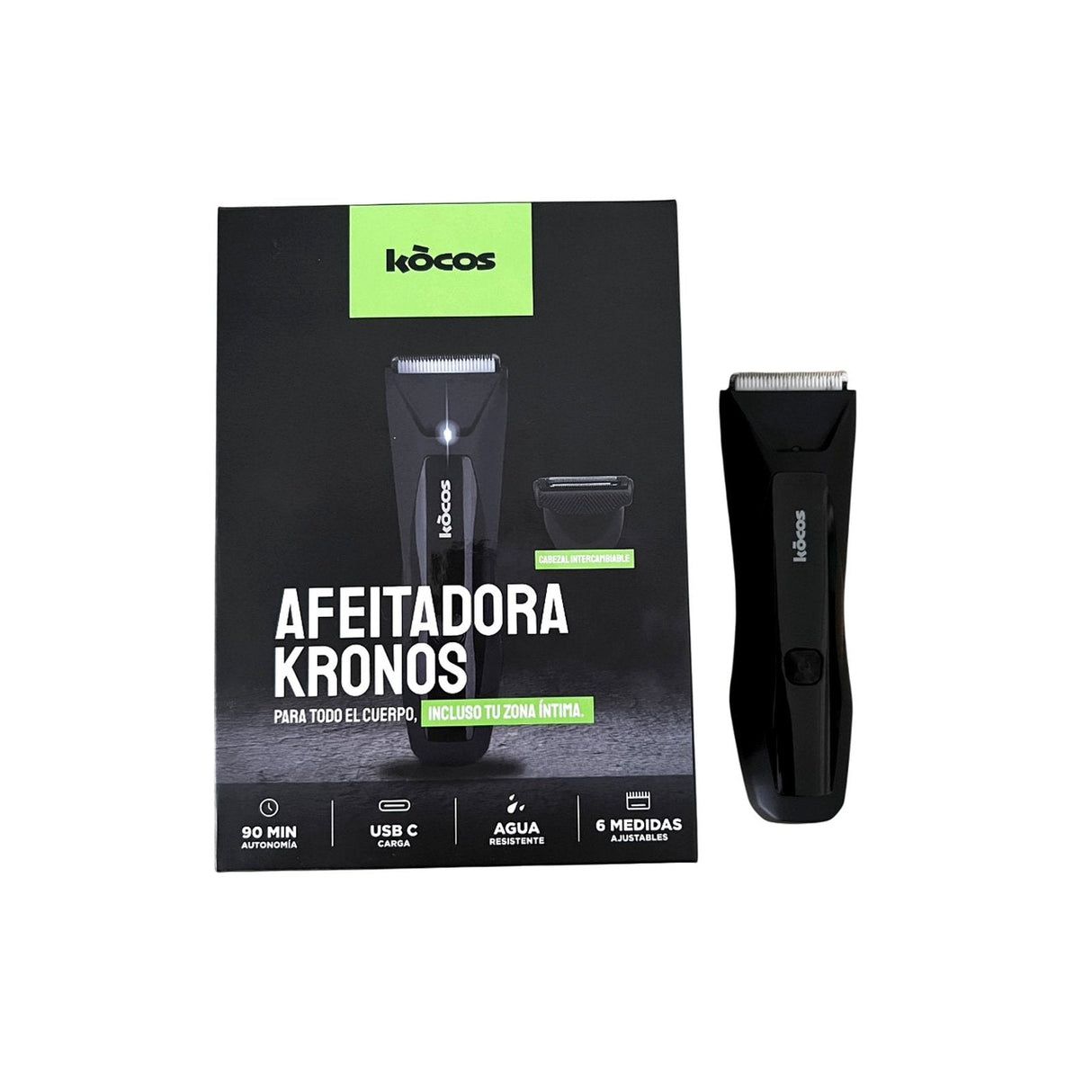 EAN 8437028106032 - Kocos KRONOS BODY SHAVER Máquina de afeitar de láminas Recortadora Negro, Metálico imagen 10