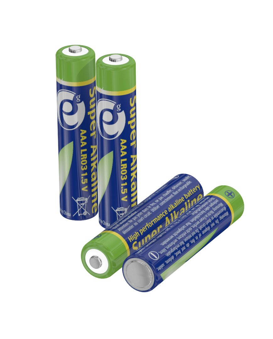 EAN 8716309104333 - Gembird Battery Set alkaline ENERGENIE EG-BA-AAA4-01 x 4 - Batterie - Micro (AAA) Batería de un solo uso imagen 1