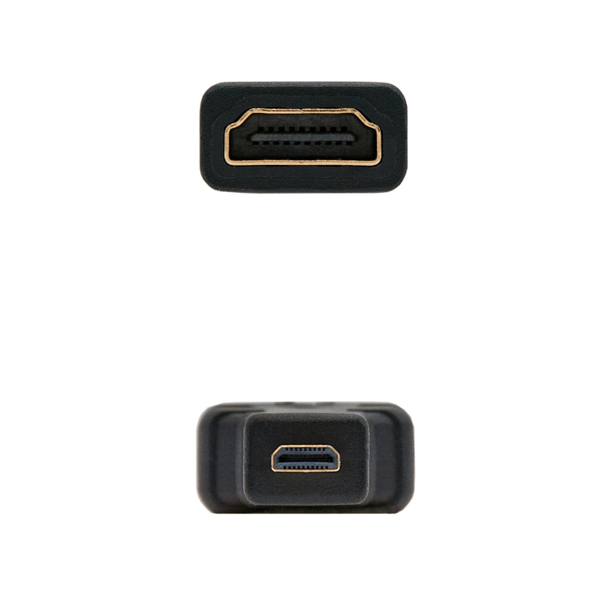 EAN 8433281006058 - Nanocable 10.15.1206 cambiador de género para cable HDMI Micro HDMI Negro imagen 2