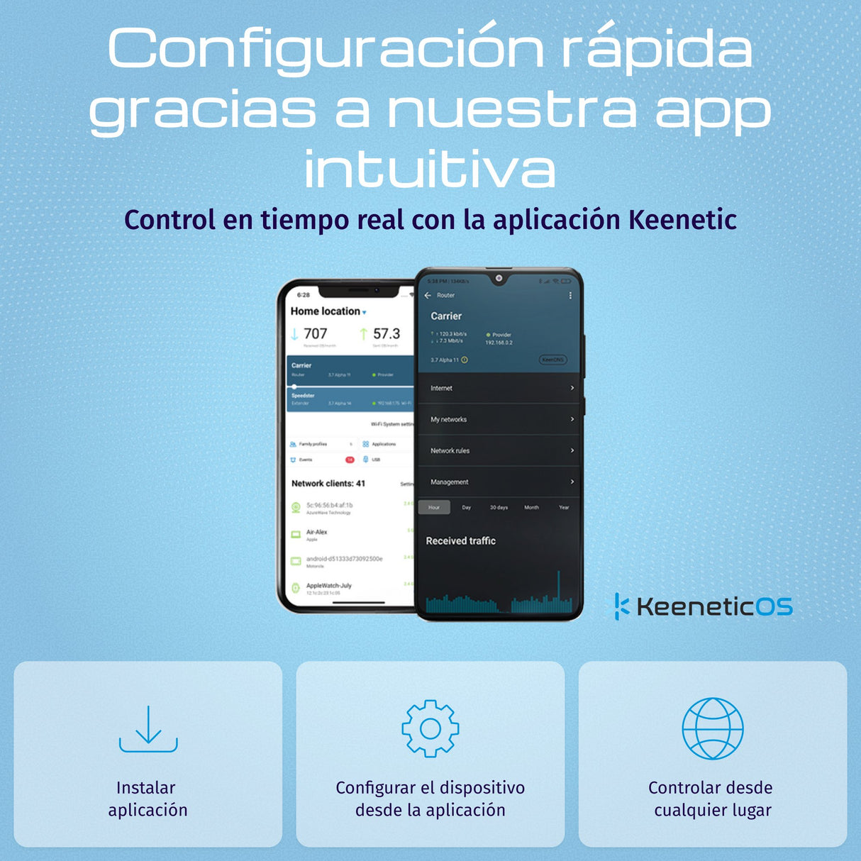 EAN 4897082922049 - Keenetic Hero 5G (KN-4110) router inalámbrico 2.5 Gigabit Ethernet Doble banda (2,4 GHz / 5 GHz) Gris, Bl imagen 8