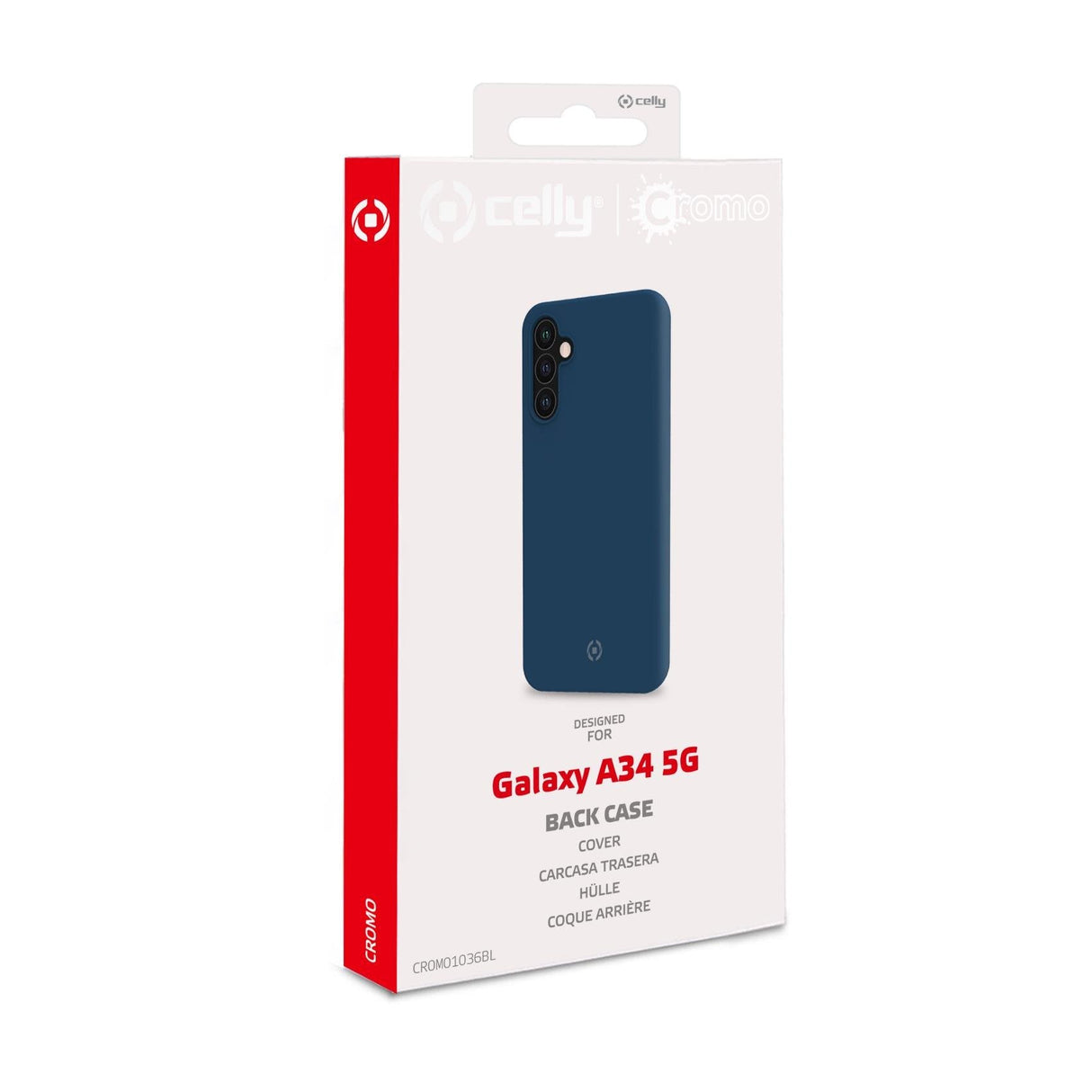 Celly Cromo1036bl Funda Para Samsung Galaxy A34 5g (6.6") Azul