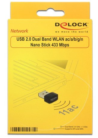 Adaptador Delock Wlan Usb2.0 Stick Nano, Wlan 12461