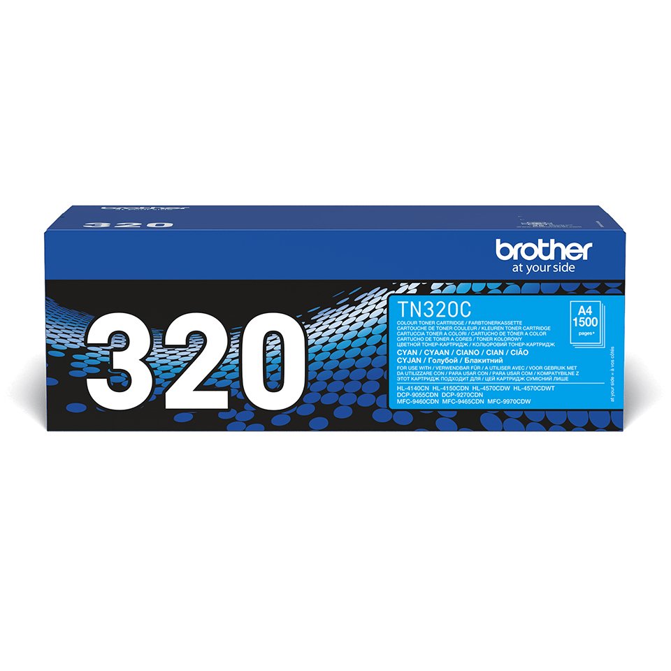 EAN 4977766679350 - Brother TN-320C cartucho de tóner 1 pieza(s) Original Cian imagen 1