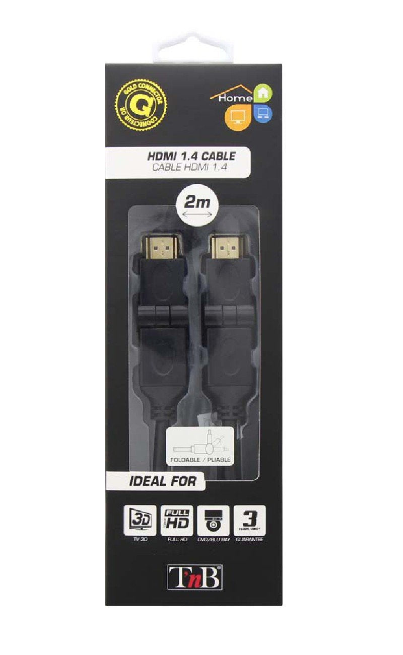 Câble Hdmi 2.0 Pliable T Nb 2m M/M (Negro)
