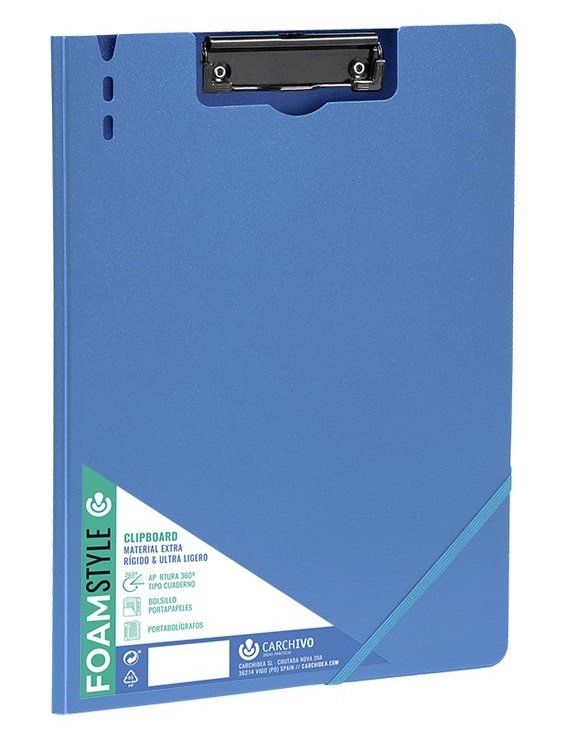 EAN 8422951061251 - CARCHIVO 63040109 portapapel A4 Polipropileno (PP) Azul imagen 1
