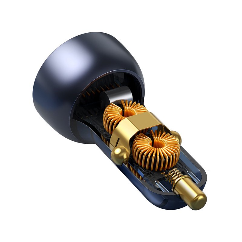 Baseus Car Charger Set Particular Digital Display Pps Qc U+C (60w C+C Cable 1m) 45w Black Tzcckx-0g