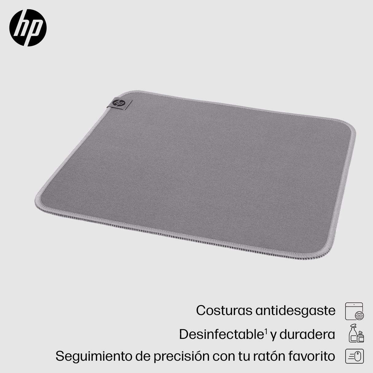 EAN 0197498446769 - HP 100 Sanitizable Mouse Pad Gris imagen 3