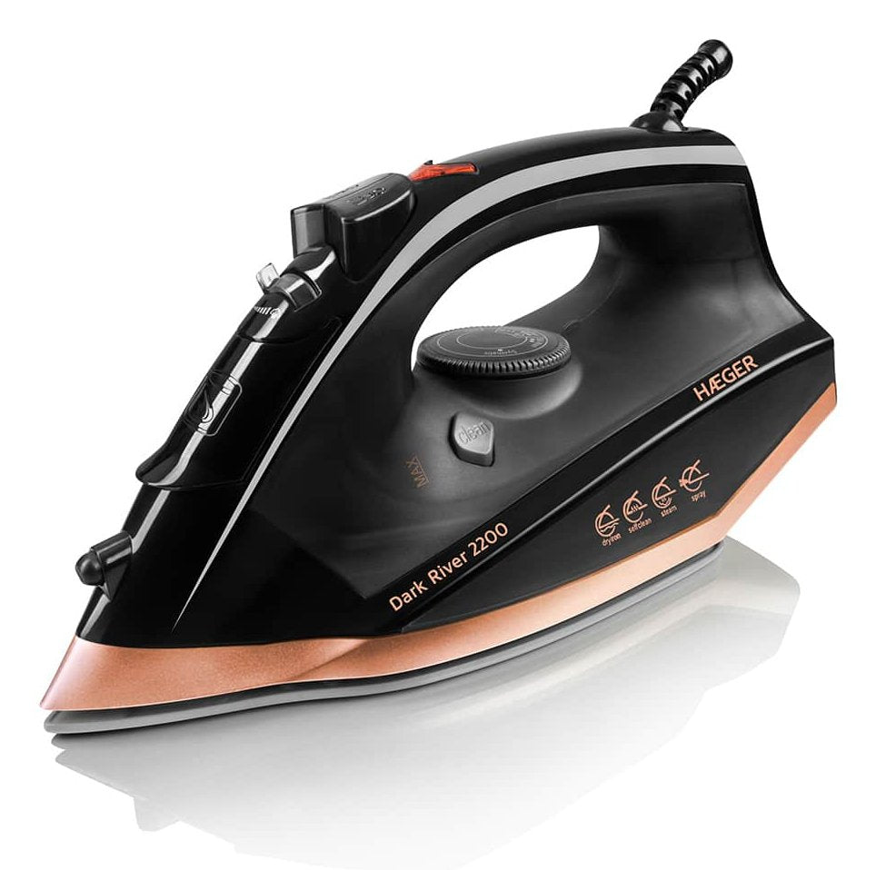 EAN 5608475032363 - Haeger SI-220.015A plancha Plancha a vapor Suela de acero inoxidable 2200 W Negro imagen 1