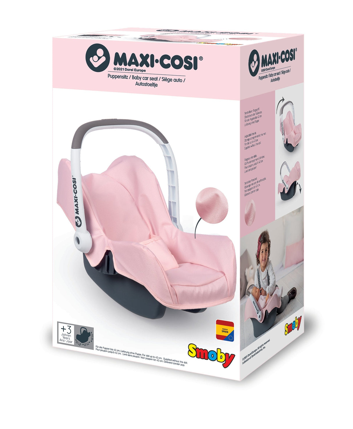 Juguete - Asiento Maxicosi Para Muñecas Rosa Claro Smoby