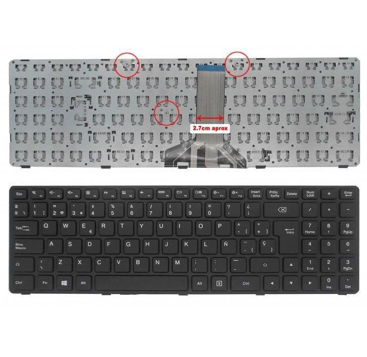Teclado Para Portátil Lenovo 6385h-Sp Pk1310e1a12 Pk131oe1a12 Nb-99-6385h-Lb-00-Sp