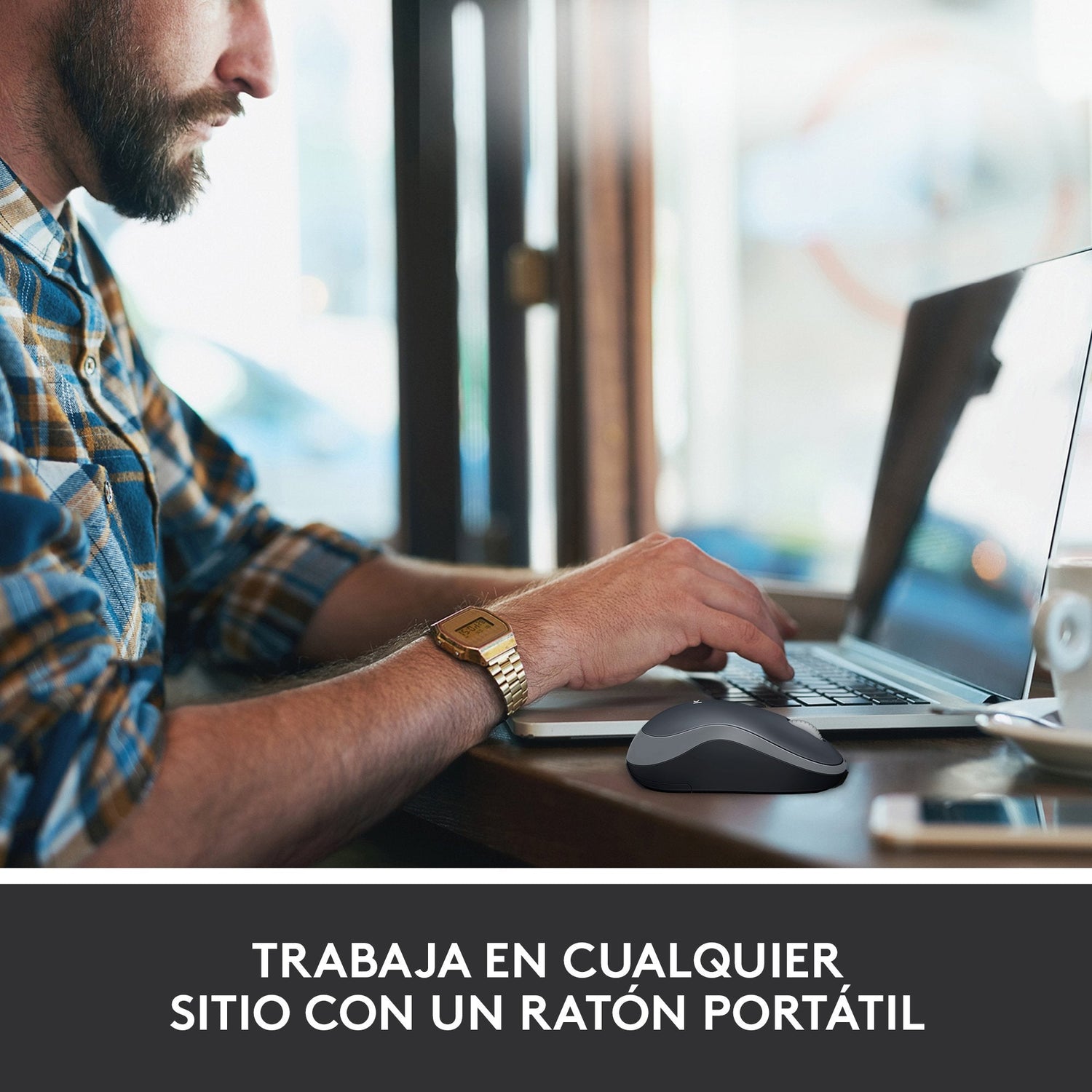 Logitech Raton M185 Optico Inalambrico Gris 910-002235