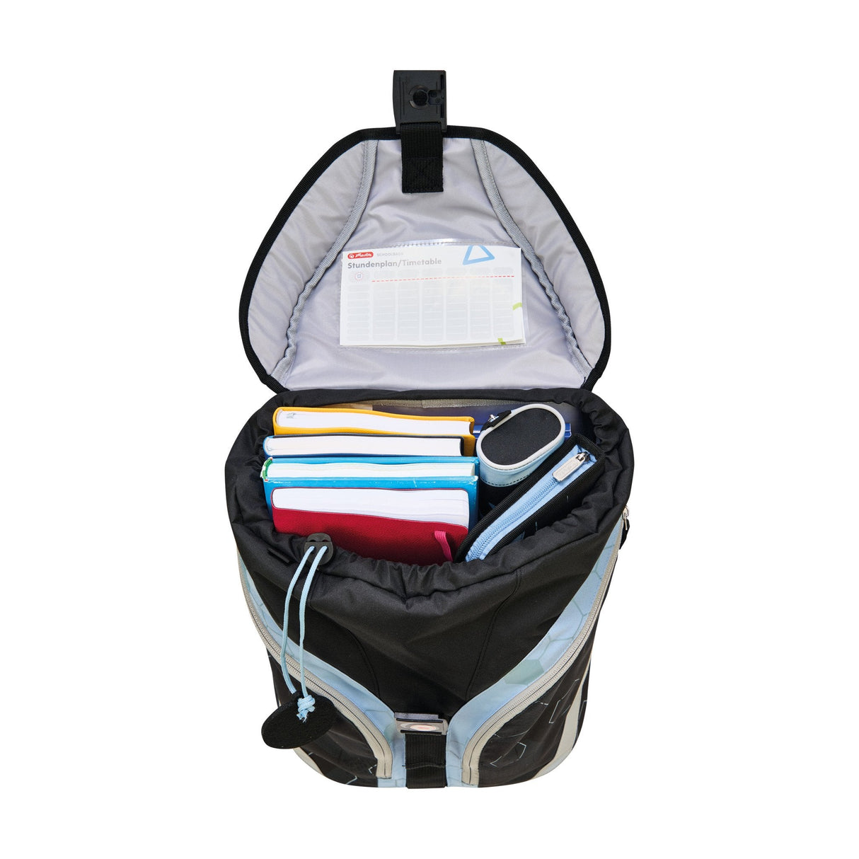 Herlitz Softlight Greenline Cyber Soccer Juego De Mochila Escolar Niño Poliéster Azul, Azul Oscuro