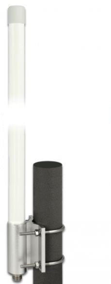 Delock 12631 Antena 5g Lte Hembra N -2,14 - 2,93 Dbi 33,5 Cm Con Soporte Fijo De Pared Y Montaje En Poste Omnidireccional Para Exteriores Blanco