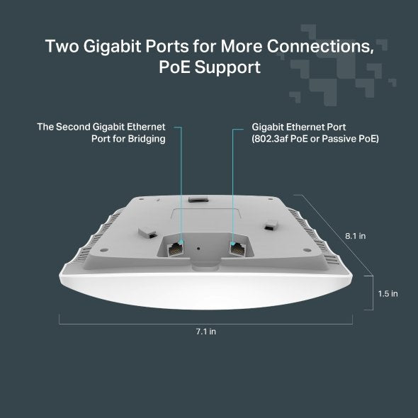 EAN 8885020623437 - TP-Link FESTA F54 punto de acceso inalámbrico 1300 Mbit/s Blanco Energía sobre Ethernet (PoE) imagen 6
