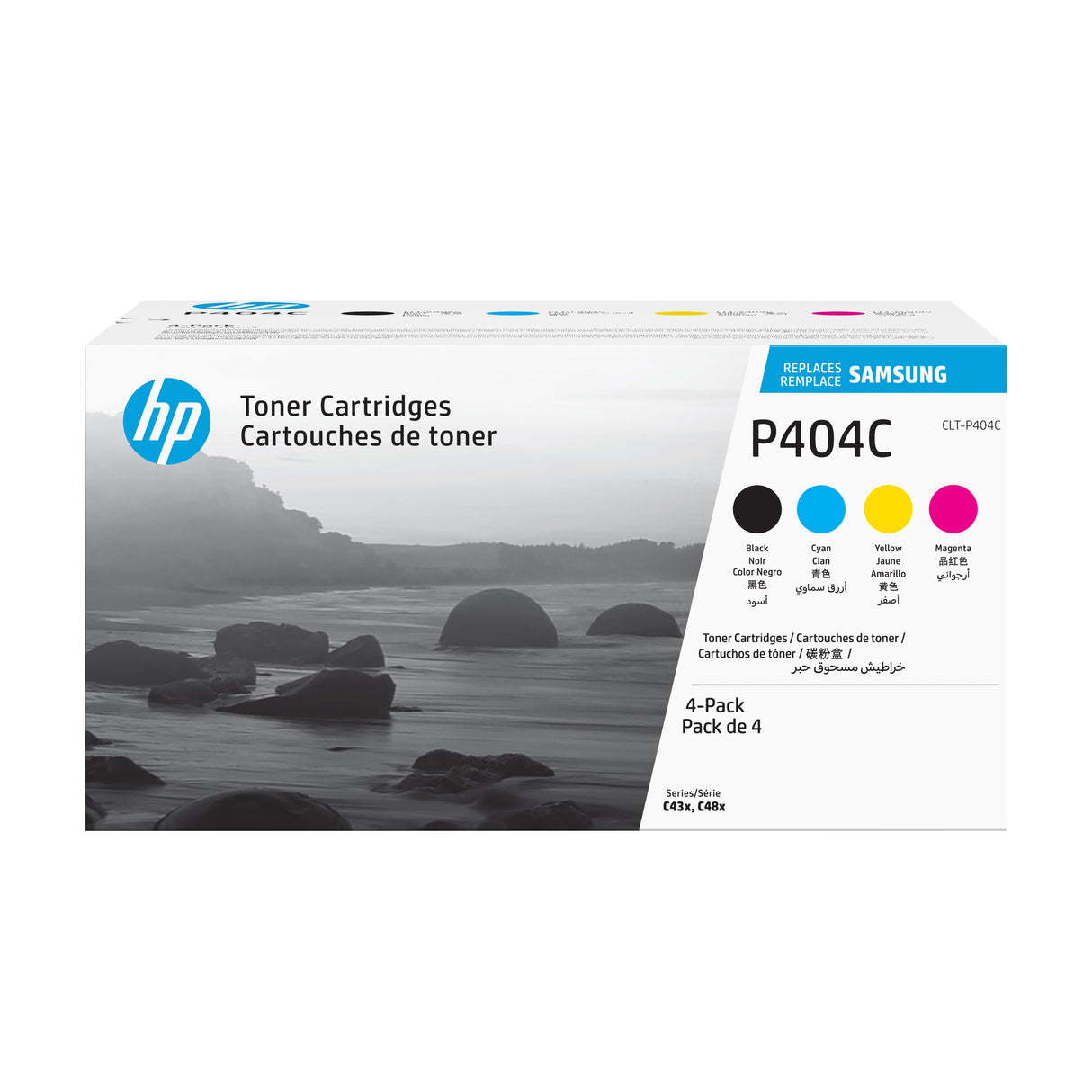 EAN 0191628463411 - Samsung CLT-P404C 4-pack Cyan/Magenta/Yellow/Black Original Toner Cartridge cartucho de tóner 4 pieza(s) imagen 1