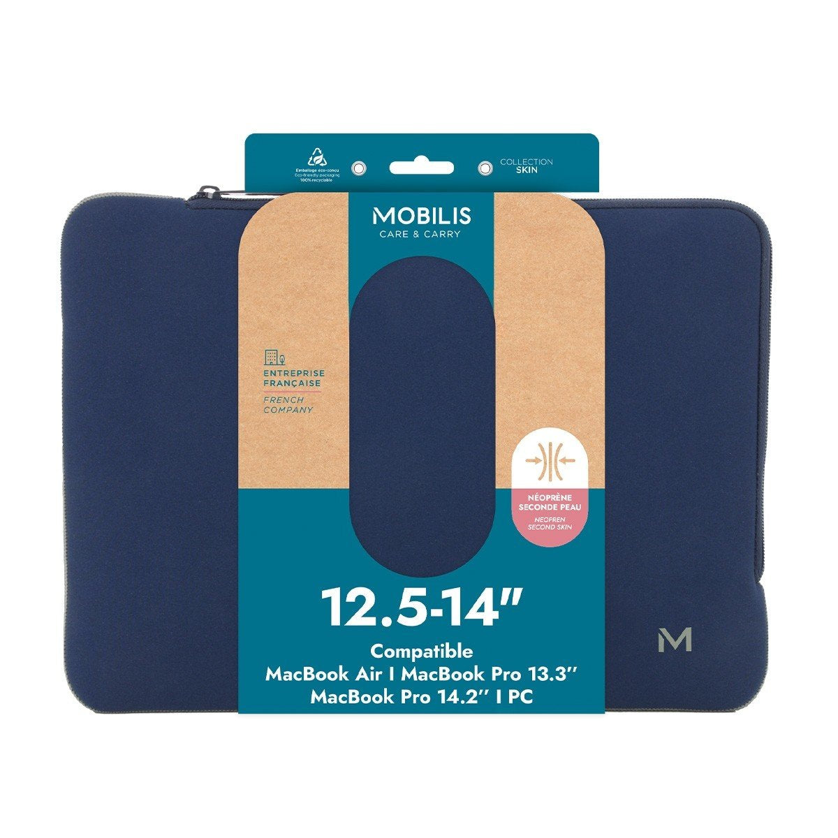 Mobilis 049021 Funda Para Portátil 35,6 Cm (14") Azul, Gris