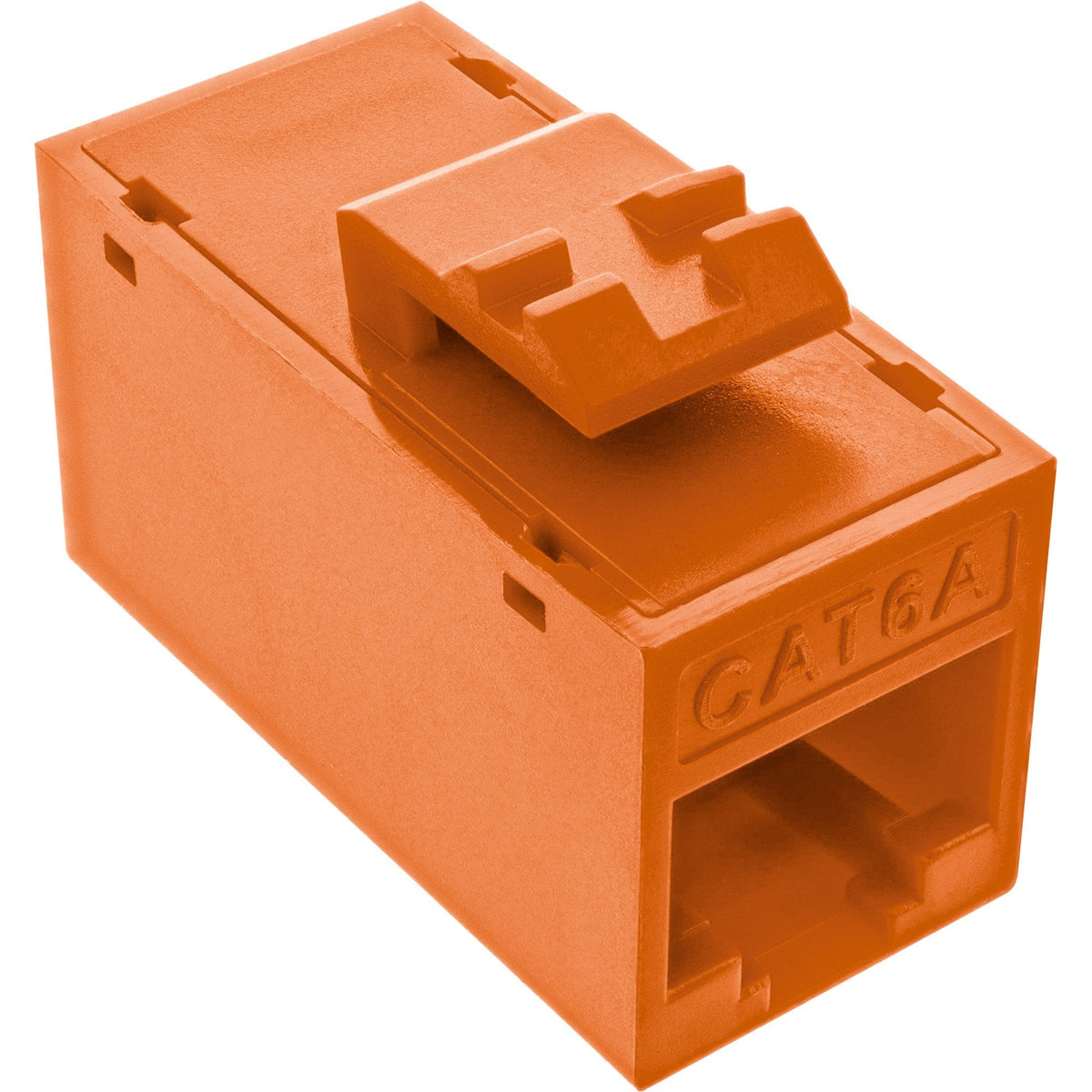 Conector 8pcs. Pack Inline® Keystone Coupler Rj45 F/F, Unshielded, Cat.6a Utp, Orange
