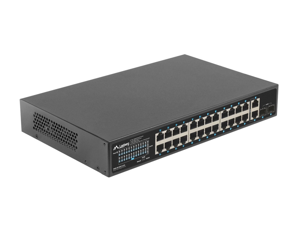 EAN 5901969438680 - Lanberg RSGE-24P-2GE-2S-250 switch No administrado imagen 3