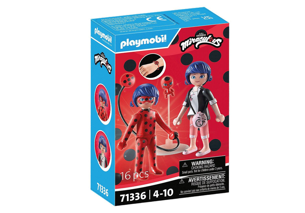 Playmobil 71336 Miraculous: Marinette & Ladybug, Juguete De Construcción 71336