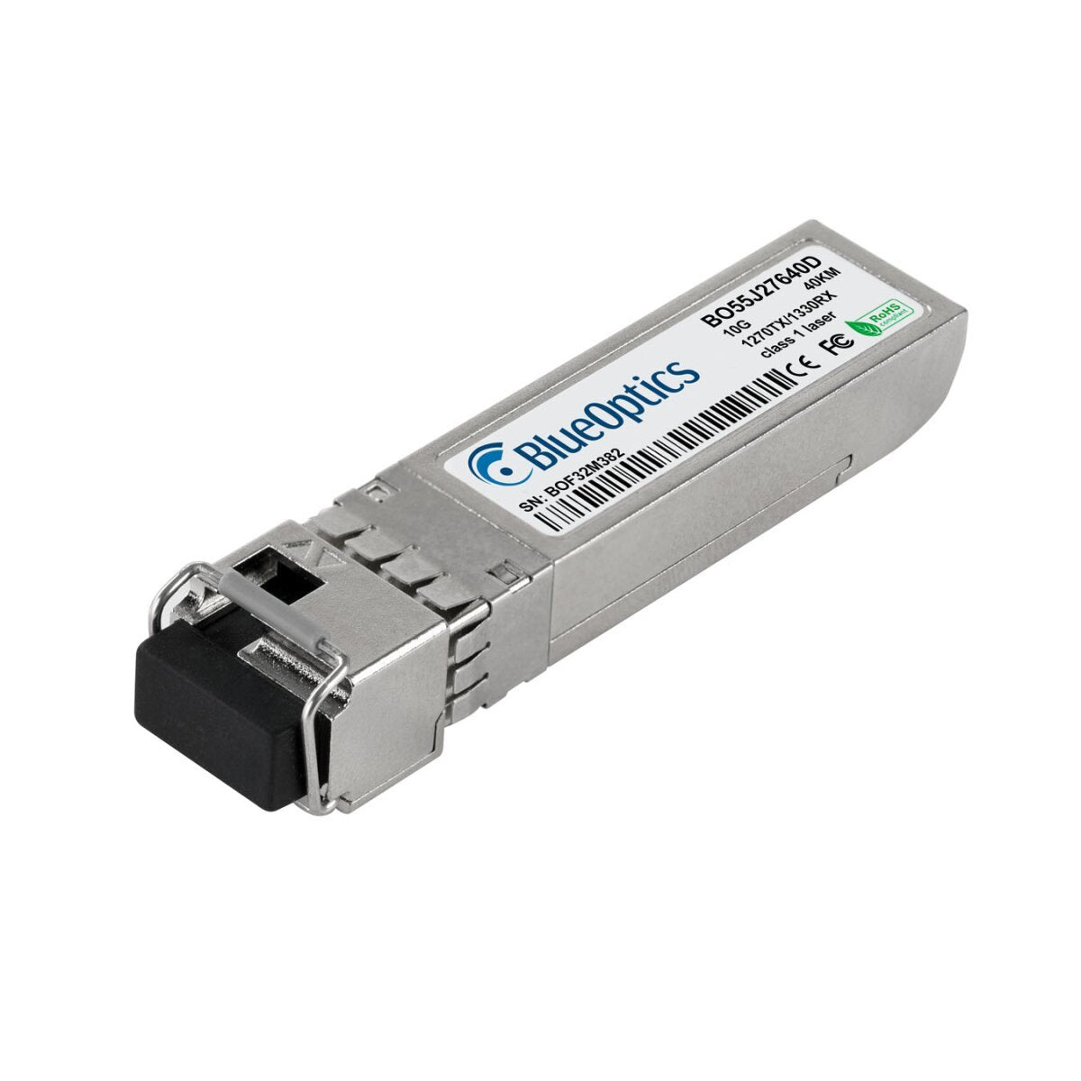 Blueoptics Hpe Sfp-10g-Bx-U-40km Blueoptics Bo55j27640d Sfp+ Bidi Transceiver, Lc-Simplex, 10gbase-Bx-U, Singlemode Fiber, Tx1270nm/Rx1330nm, 40km