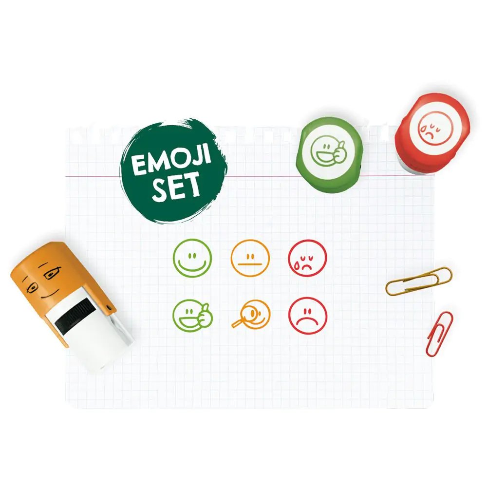 Colop Little Nio Mempel- Set "Emojis" Retail