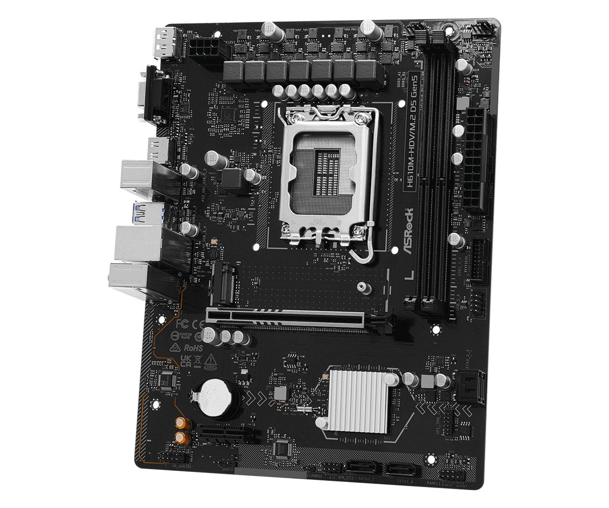 Asrock H610m-Hdv/M.2 D5 Gen5 S1700 Matx Intel H610 2xddr5 Retail
