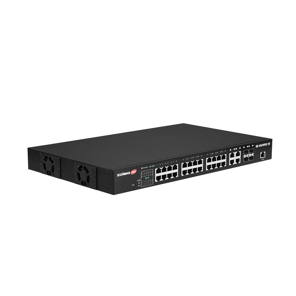 EAN 4717964704276 - Edimax GS-5424PLC V2 switch Gestionado Gigabit Ethernet (10/100/1000) Energía sobre Ethernet (PoE) 1U Neg imagen 4